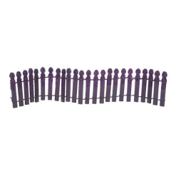 Department 56 Village Halloween Accessories<Ghoulish Purple Glitter Fence