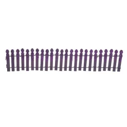 Department 56 Village Halloween Accessories<Ghoulish Purple Glitter Fence