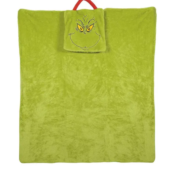 Department 56 Snowpinions<Grinch Travel Blanket