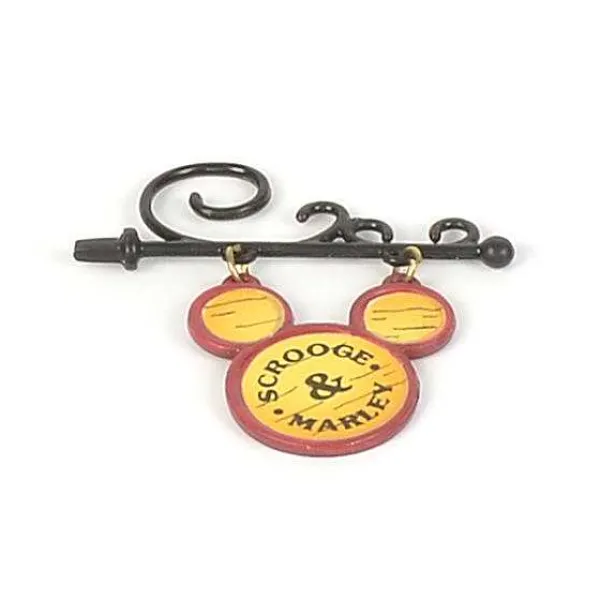 Department 56 Replacement Parts<Scrooge Mcduck & Marley's Counting House Scrooge & Marley Sign