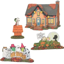 Department 56 Snow Village Halloween<Trick Or Treat Lane Peanuts